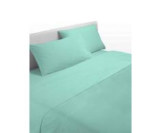 0Bed Drap de Dessus pour lit 1 Place Maxi una Piazza Maxi Vert deau
