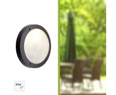 Brilliant AG 48480/06 Applique murale exterieure, Aluminium, E27, 11 W, Noir