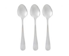 Pradel Heritage 517340 lot de 3 Cuilleres Cafe, Acier Inoxydable, Inox, 14 x 3 x 0,05 cm