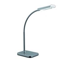 Viokef Lighting 4125202 Lampe de Bureau Delton Métal, Argent, 14 x 30 x 35