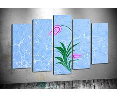 Bonamaison Peinture sur toile, multicolore, 100 x 60 cm, 5 unit - ConÃ§u et fabriquÃ© en Turquie