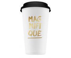 DELIGHT DEPARTMENT DD.02.16.8 Gobelets pour Boissons Chaudes et Froides Art Moderne 9 x 24 x 9 cm Or