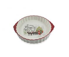 Villa dEste Home Tivoli Classic Xmas Plat rond avec poignÃ©es, blanc