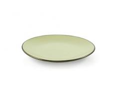 Villa DEste Home Tivoli 2195281 Royal Light Lot de 6 assiettes Ã dessert en grÃ¨s Jaune clair