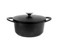 SITRAM 712225, Faitout ROBUSTO Ã24cm en fonte daluminium avec revêtement anti-adhérent et couvercle en fonte daluminium, tous feux y compris linduction