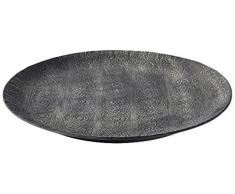 Fill Iro 21508 Centre de table en métal Gris 420 mm de diamètre 35 mm de hauteur