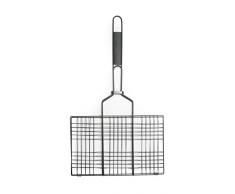 Excelsa Mr. BBQ Grille Barbecue, Acier, Noir 35x60x2 cm Noir