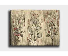 Bonamaison Peinture sur toile, multicolore, 30 x 40 cm - Conçu et fabriqué en Turquie