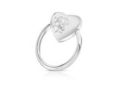 Zilverstad 7302261 Hochet Coeur Woezel & Pip ArgentÃ© LaquÃ©