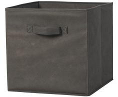 House Box BOITRA089 Cube de Rangement Non Tissé/Synthétique Rose/Fuchsia 31 x 31 x 10 cm