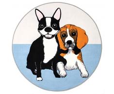 Vallila Hau Tapis pour Chien Motif Animaux Gris 100 x 100 cm