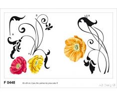 AG Design f 0448 autkleber Coquelicots Autocollant de Mur