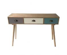 Dcasa Console 3 tiroirs de Rangement pour dÃ©corations Festival Articles pour la Maison Unisexe Adulte, Couleur Unique