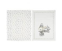 Creative Tops Torchon, DorÃ©/Blanc, Standard