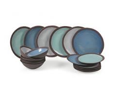 Villa DEste Home Tivoli 2193798 MÃ©diterranÃ©e Service de table 18 piÃ¨ces, grÃ¨s