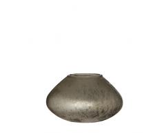 Casa Vivante Yami Photophore, Verre, Argent, 13,5Â x 13,5Â x 8Â cm