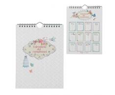 Clayre & Eef 6PA0413I Calendrier danniversaire 17 x 22 cm IT