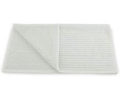 Heckett Lane Tapis de Bidet 60% Coton 40% Viscose Bambou 60 x 60 cm Bleu Craie