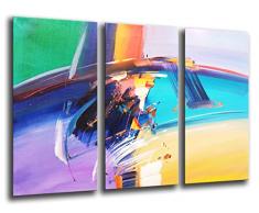 Tableau Moderne Photographique, Impression sur bois, Image dart abstrait, 97 x 62 cm, ref. 26160