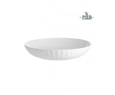 la Porcellana Pieve cÃ´telÃ© Assiette Creuse, Blanc, 37Â cm