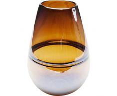 Kare 63959 Vase, Verre teintÃ©, marron, 19 x 19 x 27 cm
