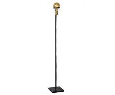 Lucide 30771/16/30 Lampadaire, Acier, 60 W, Noir, Or Mat