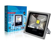 bcalpe Spot LED extra-plat, 20Â W, Argent