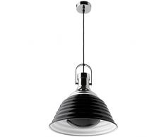 Mathias 3160175 Sydney H89 Suspension, Verre/, E27, 230 W, Noir, D37