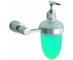 Metaltex 404708010 Distributeur de Savon en Verre et Aluminium Samoa