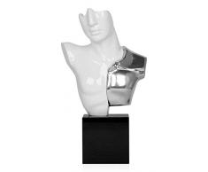 World Art Buste de guerrier Sculpture En RÃ©sine, Multicolore, 52x30x10 Cm