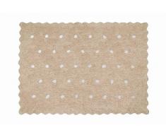 Aratextil Topitos Tapis Enfant, Coton, Beige, 120Â x 160Â cm