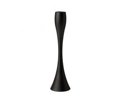 Stelton x 301â4Â Reflection Bougeoir, Alliage de Zinc avec revÃªtement mattschwarzer, Noir, 7Â x 7Â x 18Â cm