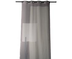 HomeMaison Voilage en étamine imprimée à Motifs Graphiques 100% Polyester, Lin