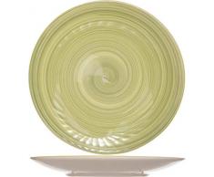 Cosy & Trendy 037119 Assiette à Dessert Turbolino-Vert-D 22 Cm, Grès