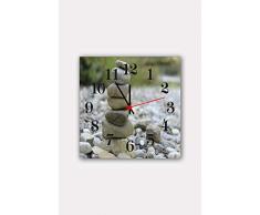 Bonamaison Horloge Murale en MDF, Multicolore, 30 x 30 cm