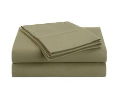 Superior 1500Â Series Massif Poche Profonde Super Doux et rÃ©sistant Ã Rides, Parure de lit 100% Microfibre brossÃ©, Sauge, Double, L/XL, 3Â piÃ¨ces