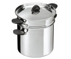KUHN RIKON 37308 Luna marmite à pâtes avec passoire 6,5 l/22cm, INOX, métal, 22 cm