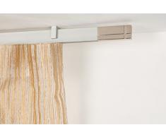 InCasa Tringle Ã Rideaux: 32 x 12 mm, L. 200 cm. en Aluminium Satin â Complet