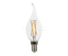 V-TAC Ampoule LED 4 W Filament E14 Bougie Twist Croix Tail Blanc Chaud Dimmable