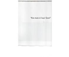 Spirella Rideau de Douche, Plastique, Noir, 200x180 cm