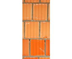 PeelitStickit ID-058 60 Largeur x Hauteurâ¯: 130 cm Mur de Brique Texture Style Haute qualité Mural en Vinyle Papier Peint Mural