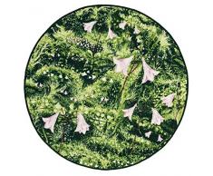 Vallila Vanamo Tapis Rond en Mousse Motif Floral 133 cm x 133 cm