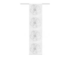 Home Fashion 87379Â âÂ Hauteurâ¯: 760Â Rideau Panneau Coulissant en Voile avec Rayures Horizontales Pierre 245Â x 60Â cm