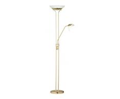 Honsel 45800 Lampe sur pied, MÃ©tal, 24.4 W, Laiton Poli, 0.01 x 0.01 x 182 cm