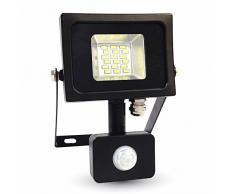 V-TAC 5724Â A, Projecteur LED 10Â W, mÃ©tal, noir