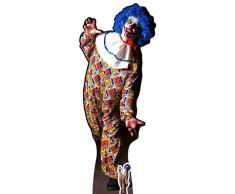 Star découpes Il est dune très Scary mâle Clown Carton Comprend Halloween Bureau de la découpe, Bois, Multicolore, 175 x 68 x 175 cm