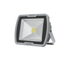 lemtec Projecteur LED, aluminium, 30 W, lumière gris, 26 x 21 x 12 cm