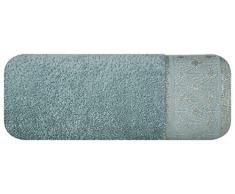 Eurofirany Lot de 3 Serviettes de Toilette en Coton avec Coutures gÃ©omÃ©triques 70 x 140 cm