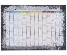 LanaKK élégant 2015 Calendrier Mural coloré en liège, Gris, 70 x 50 cm