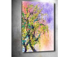 Bonamaison Peinture sur toile, multicolore, 70 x 100 cm - Conçu et fabriqué en Turquie